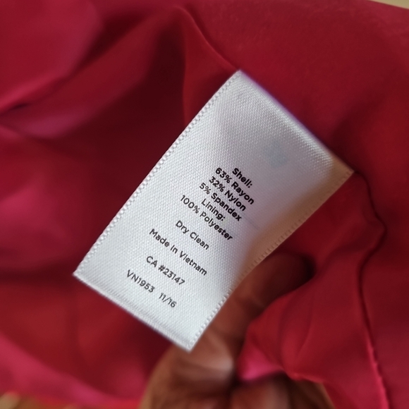 Talbots Vibrant Pink Ruffled Jacket 12 - Picture 6 of 6